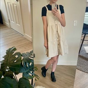 GAP Cream Tiered Dress
